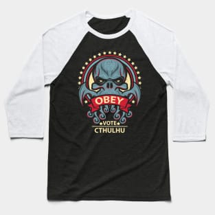 Vote Cthulhu Baseball T-Shirt